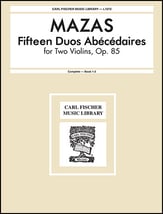 15 DUOS ABECEDAIRES, OP.85 2VN/PF cover